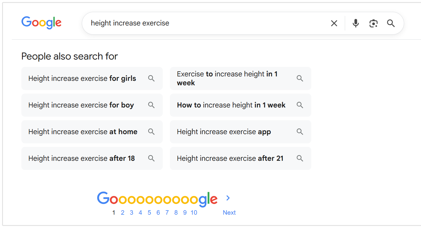height increase PASF